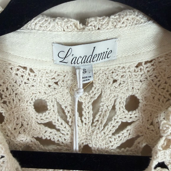 L’academie by Marianna Shay Mini Dress in Beige - Picture 8 of 9